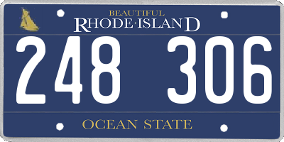 RI license plate 248306