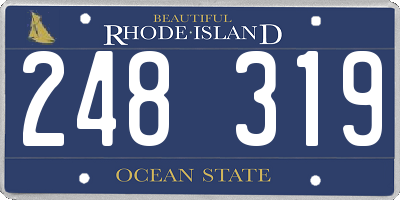 RI license plate 248319