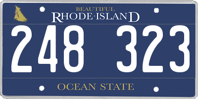 RI license plate 248323