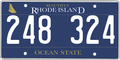 RI license plate 248324