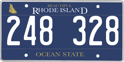 RI license plate 248328