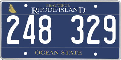 RI license plate 248329