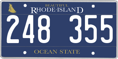 RI license plate 248355