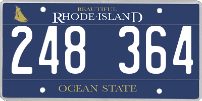 RI license plate 248364