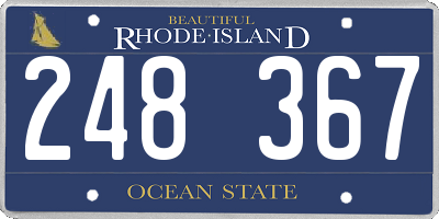RI license plate 248367