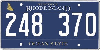 RI license plate 248370