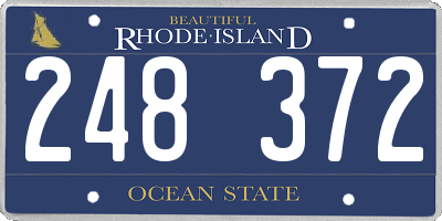 RI license plate 248372
