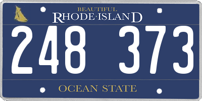 RI license plate 248373