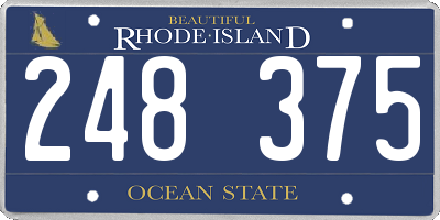 RI license plate 248375