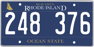 RI license plate 248376