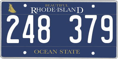 RI license plate 248379