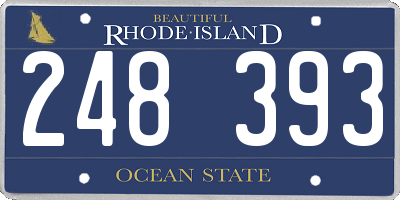 RI license plate 248393
