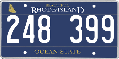 RI license plate 248399