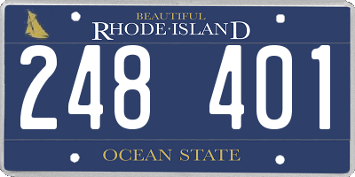 RI license plate 248401