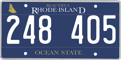 RI license plate 248405