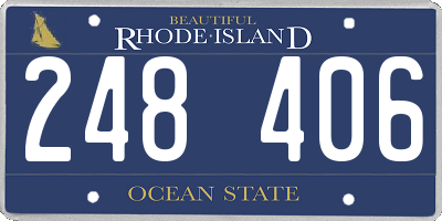 RI license plate 248406