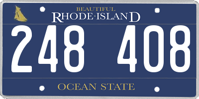 RI license plate 248408