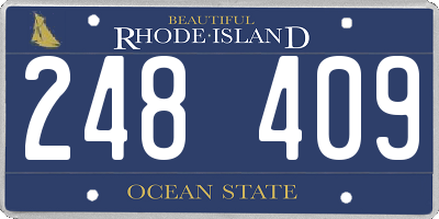 RI license plate 248409