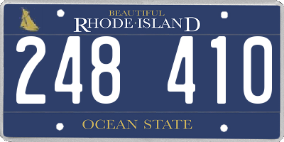 RI license plate 248410