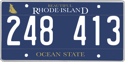 RI license plate 248413