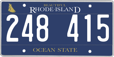 RI license plate 248415