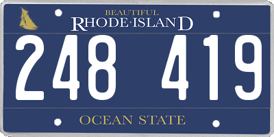 RI license plate 248419