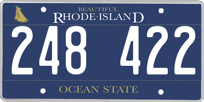 RI license plate 248422