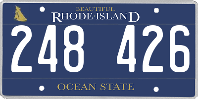 RI license plate 248426