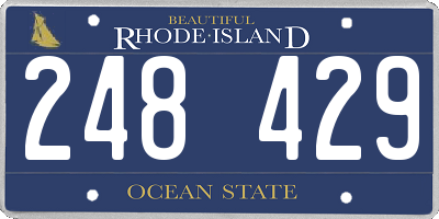 RI license plate 248429