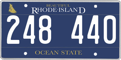 RI license plate 248440