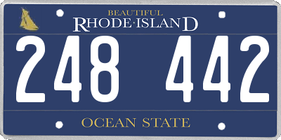 RI license plate 248442
