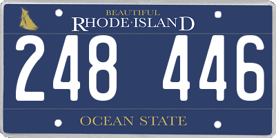 RI license plate 248446