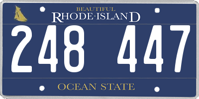 RI license plate 248447
