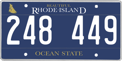 RI license plate 248449