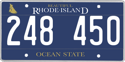 RI license plate 248450