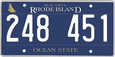 RI license plate 248451