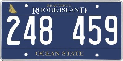 RI license plate 248459
