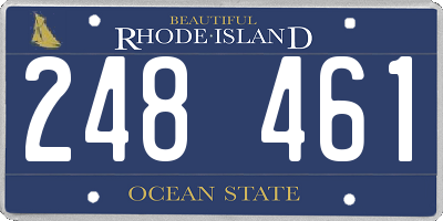RI license plate 248461