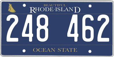RI license plate 248462