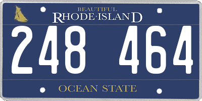 RI license plate 248464
