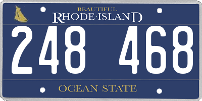 RI license plate 248468