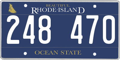 RI license plate 248470