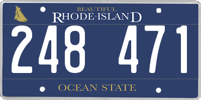 RI license plate 248471