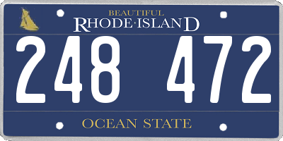 RI license plate 248472