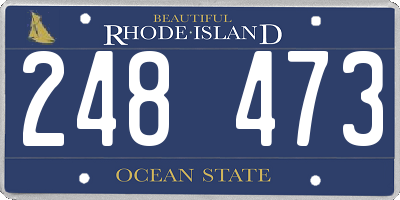 RI license plate 248473