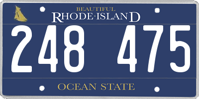 RI license plate 248475