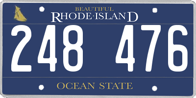 RI license plate 248476