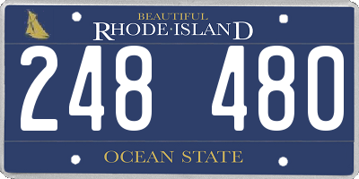 RI license plate 248480