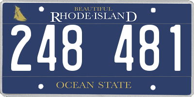 RI license plate 248481