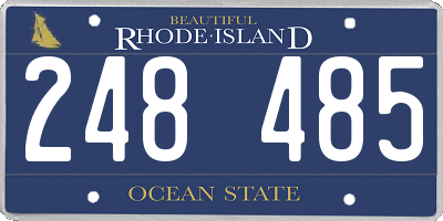 RI license plate 248485